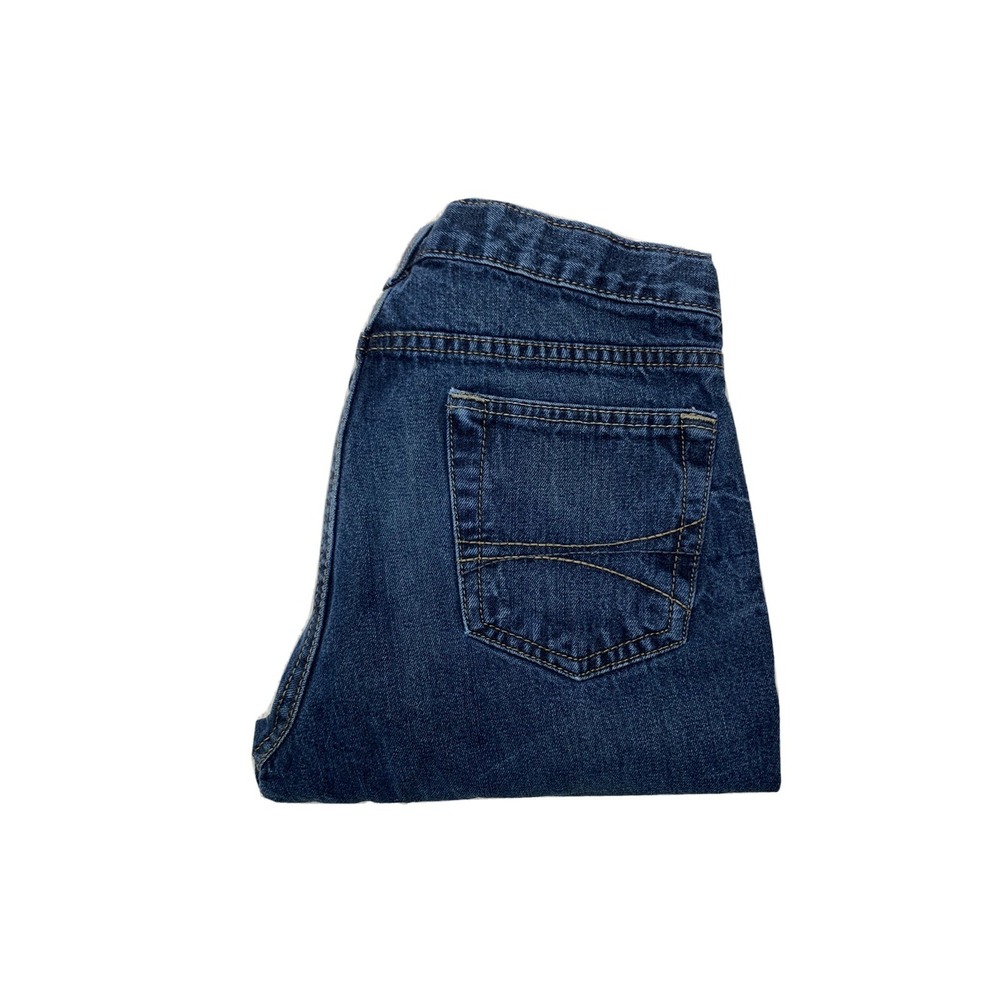 Arizona Boys Size 14 Regular (28x28) Slim Straight Leg Denim Jeans Blue Denim